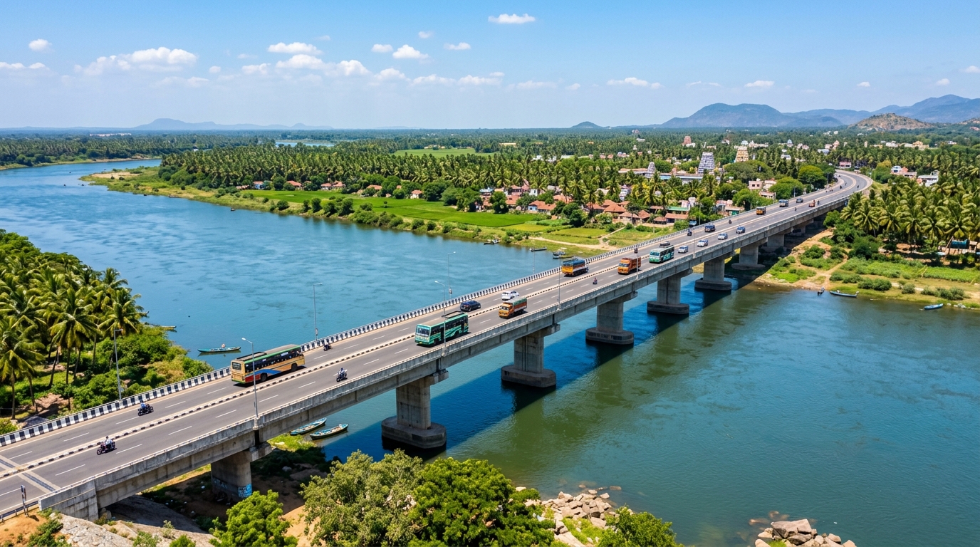 Mohanur-Vangal Bridge across River Kaveri