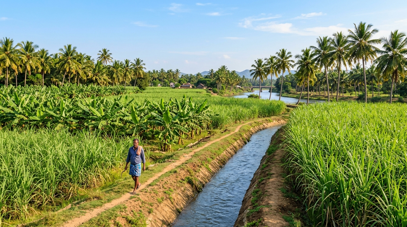 Sugarcane and Banana Agro-Landscapes in Mohanur